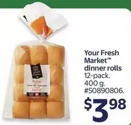 Walmart Your Fresh Market dinner rolls offer