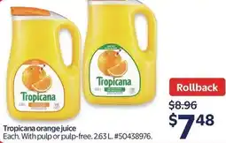 Walmart Tropicana orange juice offer