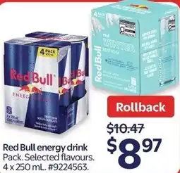 Walmart Red Bull energy drink offer
