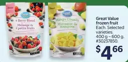 Walmart Great Value frozen fruit offer