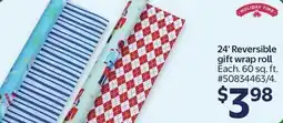 Walmart Reversible gift wrap roll offer