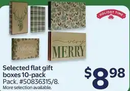 Walmart Selected flat gift boxes offer