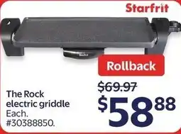 Walmart Starfrit The Rock electric griddle offer