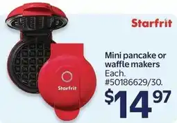 Walmart Starfrit Mini pancake or waffle makers offer
