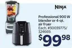 Walmart Ninja professional 900 w blender or 4-qt. air fryer offer