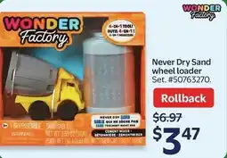 Walmart Never dry sand wheel loader offer