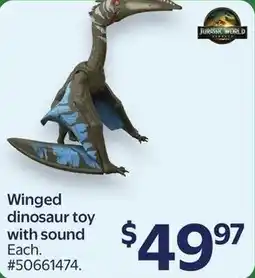 Walmart Winged dinosaur toy with sound offer