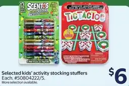Walmart Selected kids' activity stocking stuffers offer
