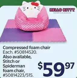 Walmart Compressed foam chair offer