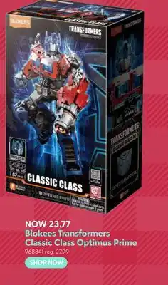 Toys R us Everest Blokees Transformers Classic Class Optimus Prime offer