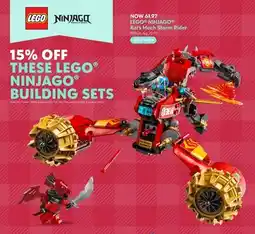 Toys R us LEGO NINJAGO Kai's Mech Storm Rider offer