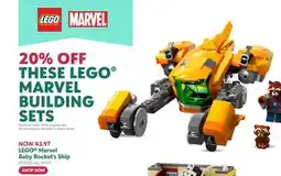 Toys R us LEGO Marvel Baby Rocket's Ship offer