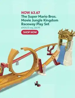 Toys R us Mattel The Super Mario Bros. Movie Jungle Kingdom Raceway Play Set offer