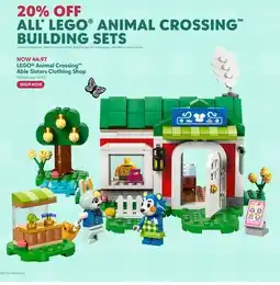 Toys R us LEGO Animal Crossing Able Sisters Clothing Shop offer