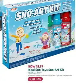 Toys R us Ideal Sno Toys Sno-Art Kit offer
