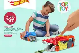 Toys R us Hot Wheels City Battling Creature Transports offer