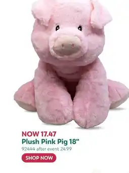 Toys R us Plush Pink Pig 18 offer
