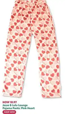 Toys R us Jesse & Lulu Lounge Pajama Pants: Pink Heart offer