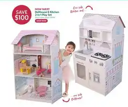 Toys R us Dollhouse & Kitchen 2-in-1 Play Set offer