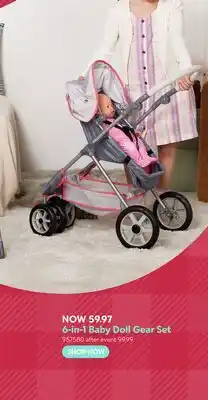 Toys R us 6-in-1 Baby Doll Gear Set offer