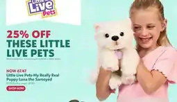 Toys R us Little Live Pets-My Really Real Puppy Luna the Samoyed offer