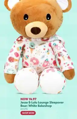 Toys R us Jesse & Lulu Lounge Sleepover Bear: White Bakeshop offer