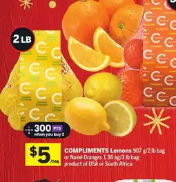 Foodland COMPLIMENTS Lemons offer