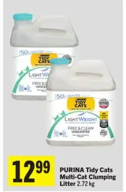Foodland PURINA Tidy Cats Multi-Cat Clumping Litter offer