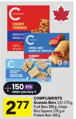 Foodland COMPLIMENTS Granola Bars offer