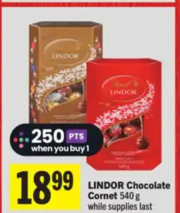 Foodland LINDOR Chocolate Cornet offer