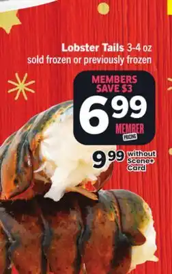 Foodland Lobster Tails offer