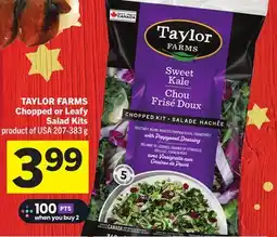 Foodland TAYLOR FARMS Chopped or Leafy Salad Kits offer