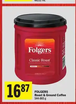 Foodland FOLGERS Roast & Ground Coffee offer