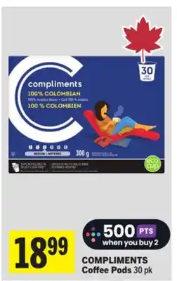 Foodland COMPLIMENTS Coffee Pods offer