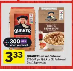 Foodland QUAKER Instant Oatmeal offer