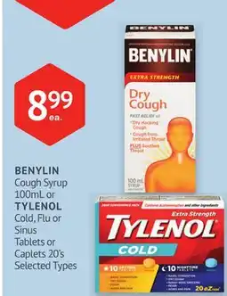 IDA Pharmacy BENYLIN or TYLENOL offer