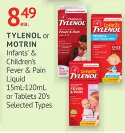 IDA Pharmacy TYLENOL or MOTRIN offer