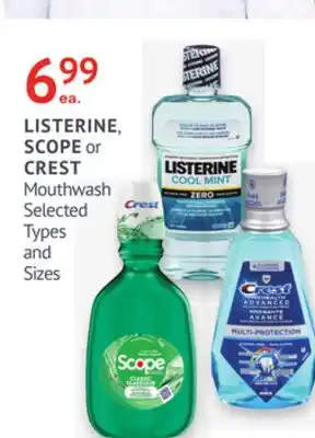 IDA Pharmacy LISTERINE, SCOPE or CREST offer
