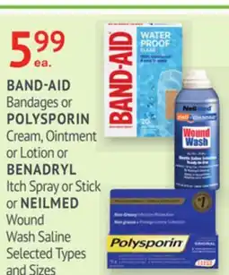 IDA Pharmacy BAND-AID, POLYSPORIN, BENADRYL or NEILMED offer