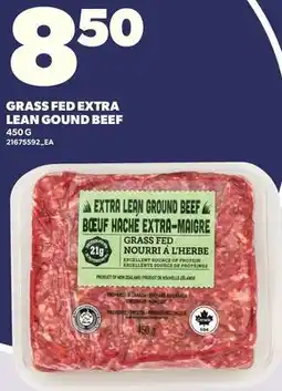 Loblaws GRASS FED EXTRA LEAN GOUND BEEF, 450 G offer