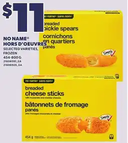 Loblaws NO NAME HORS D'OEUVRES, 454-800 G offer