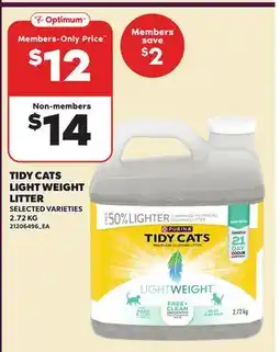 Loblaws TIDY CATS LIGHT WEIGHT offer