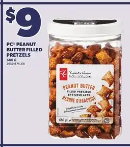 Loblaws PC PEANUT BUTTER FILLED PRETZELS, 680 G offer