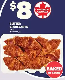 Loblaws BUTTER CROISSANTS, 12'S offer