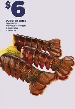 Loblaws LOBSTER TAILS, 2-3 OZ EACH offer