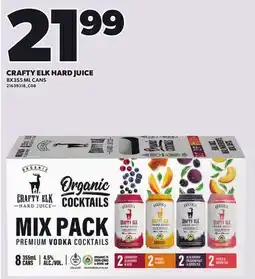 Loblaws CRAFTY ELK HARD JUICE, 8X355 ML CANS offer