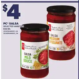 Loblaws PC SALSA, 650 ML offer