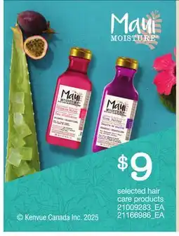 Loblaws MAUI MOISTURE SELECTED HAIR CARE PRODUCTS offer