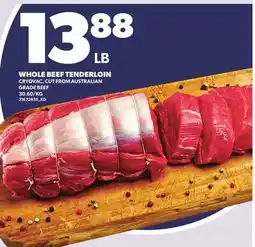 Loblaws WHOLE BEEF TENDERLOIN offer