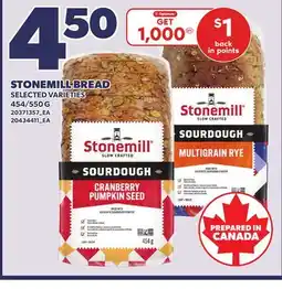 Loblaws STONEMILL BREAD, 454/550 G offer